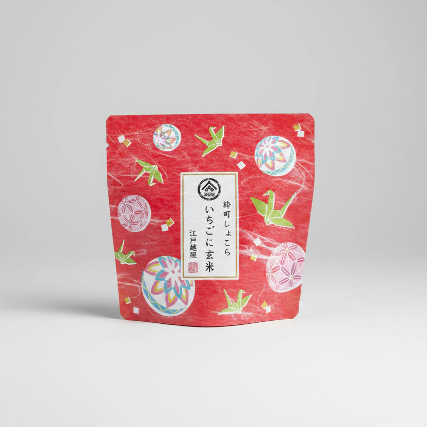Edogoshiya Ikimachi Chocolate - Strawberry & Toasted Rice 80075 粋町しょこら いちごに玄米