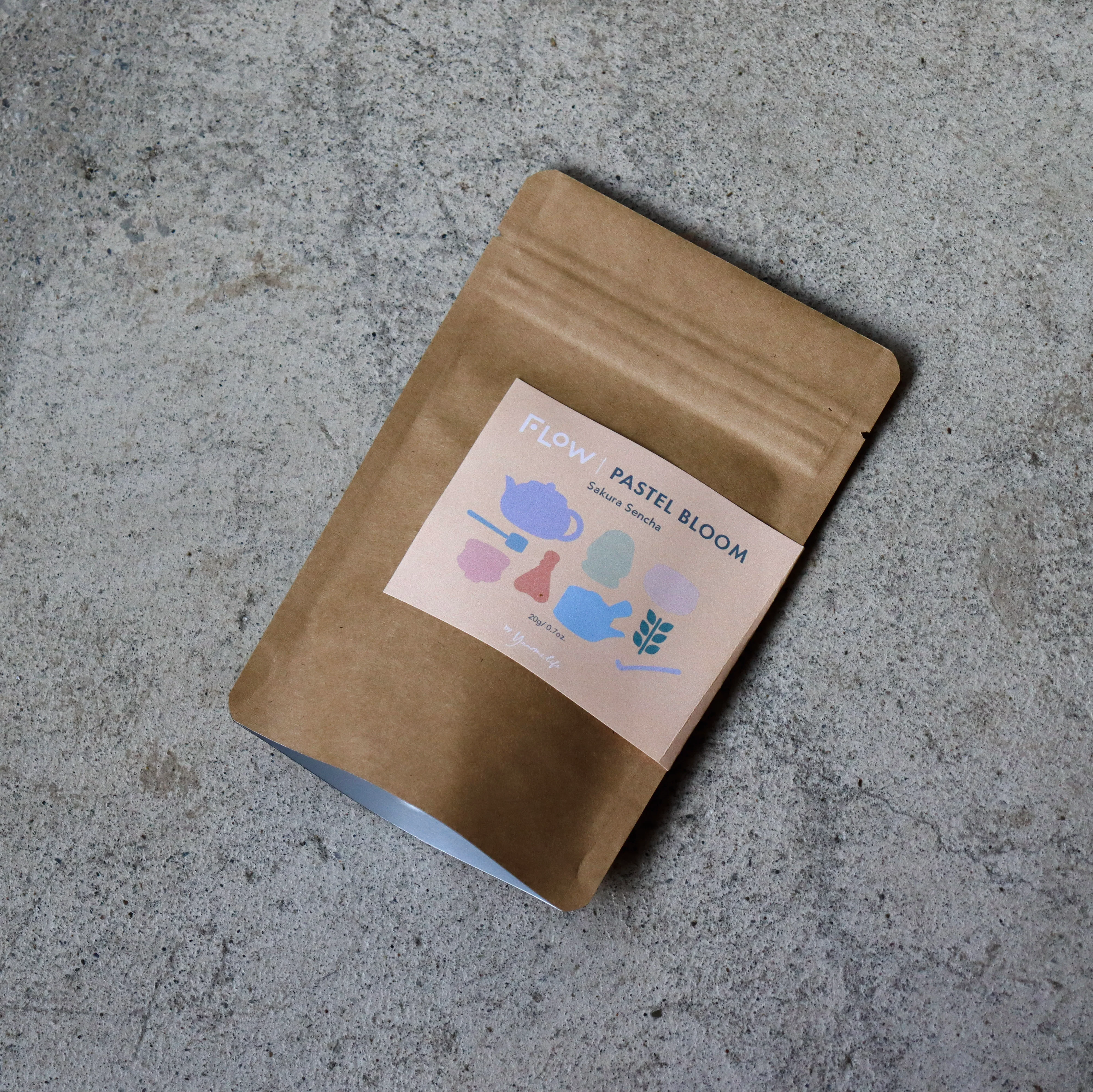 #1017.TX Flow -  Pastel Bloom / Cherry blossom petals Green Tea