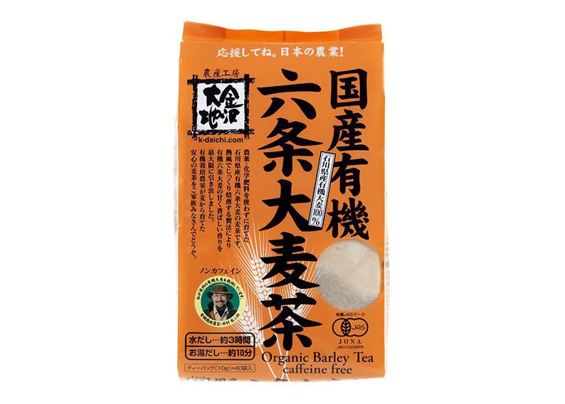 #0359.J2 Kanazawa Daichi: Roasted Barley Tea (10g x 40 satchets) Organic in Conversion 六条大麦茶(有機転換期間中)