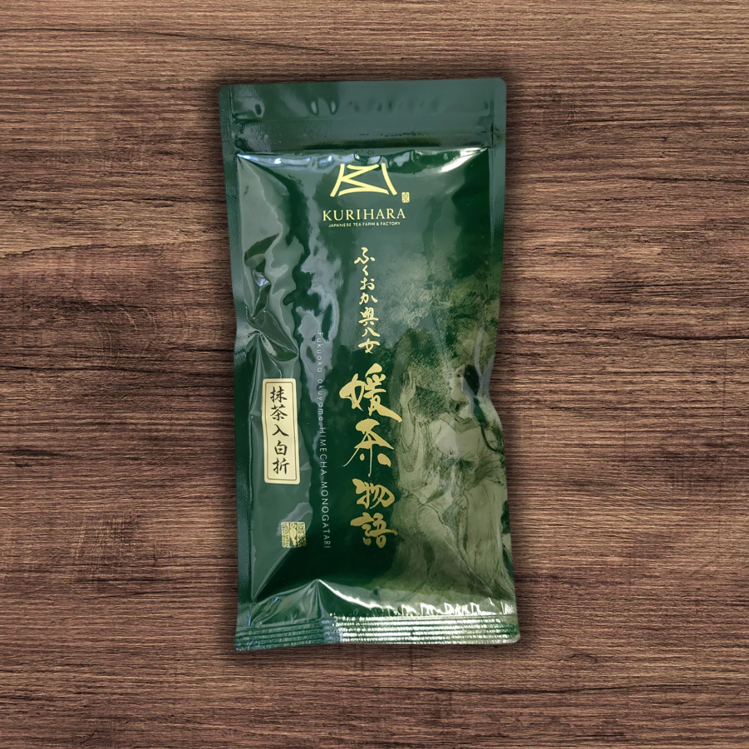 #0075.F2 Kurihara Tea #12: Shiraore Stem Tea Infused with Matcha 抹茶入り白折 - Image 3