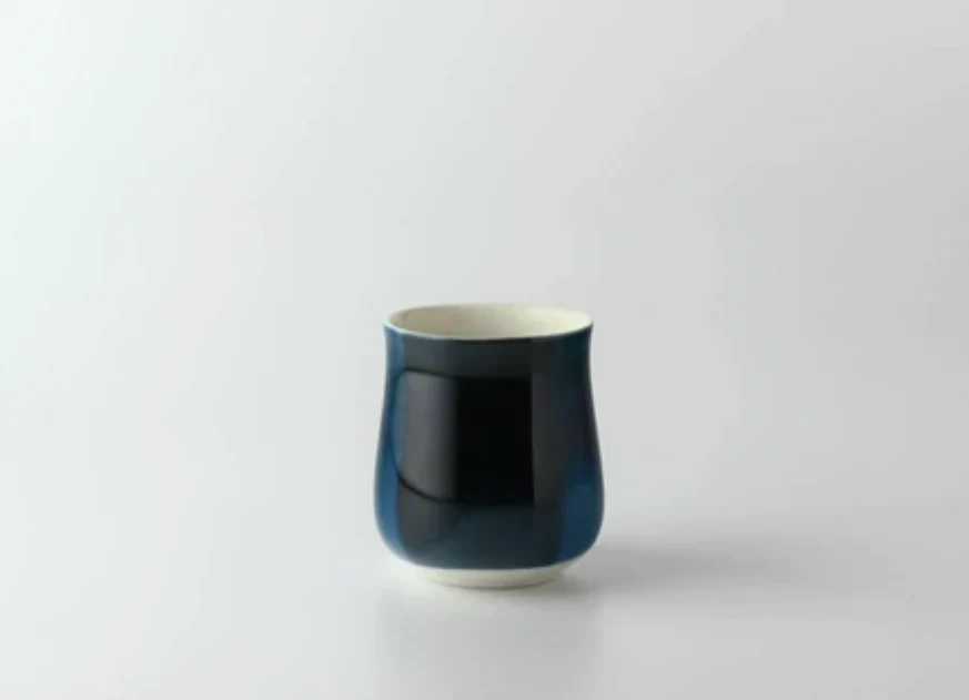 Miyama Minoyaki Oval Cup (Ink Blue) ポット（インクブルー） - Image 2