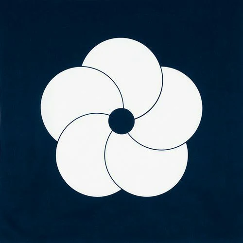 Musubi Furoshiki - Hare Tsutsumi - Shochikubai Navy Blue 70 cm