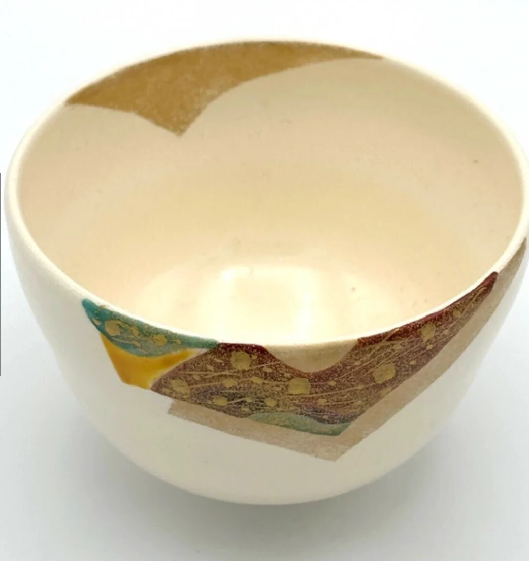 Nagomi: Kyo-yaki Matcha Bowl (京焼抹茶碗  Oucho-mon / 王朝紋） - Image 2