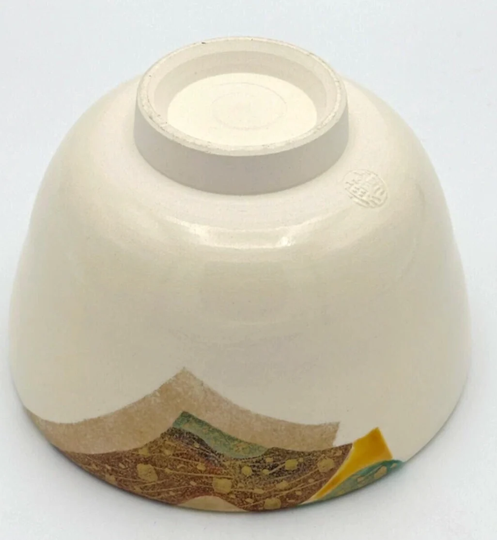 Nagomi: Kyo-yaki Matcha Bowl (京焼抹茶碗  Oucho-mon / 王朝紋） - Image 3