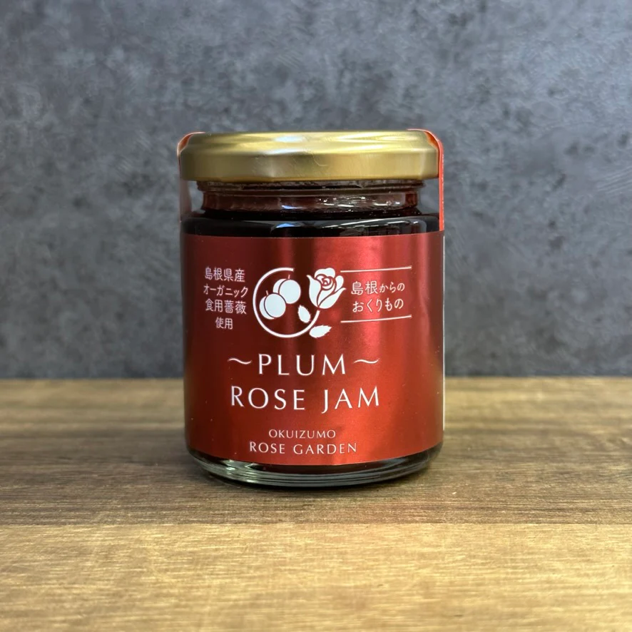 Okuizumo Rose Garden: Rose Jam with Plum Flavor (110g): Best by Augst 2026