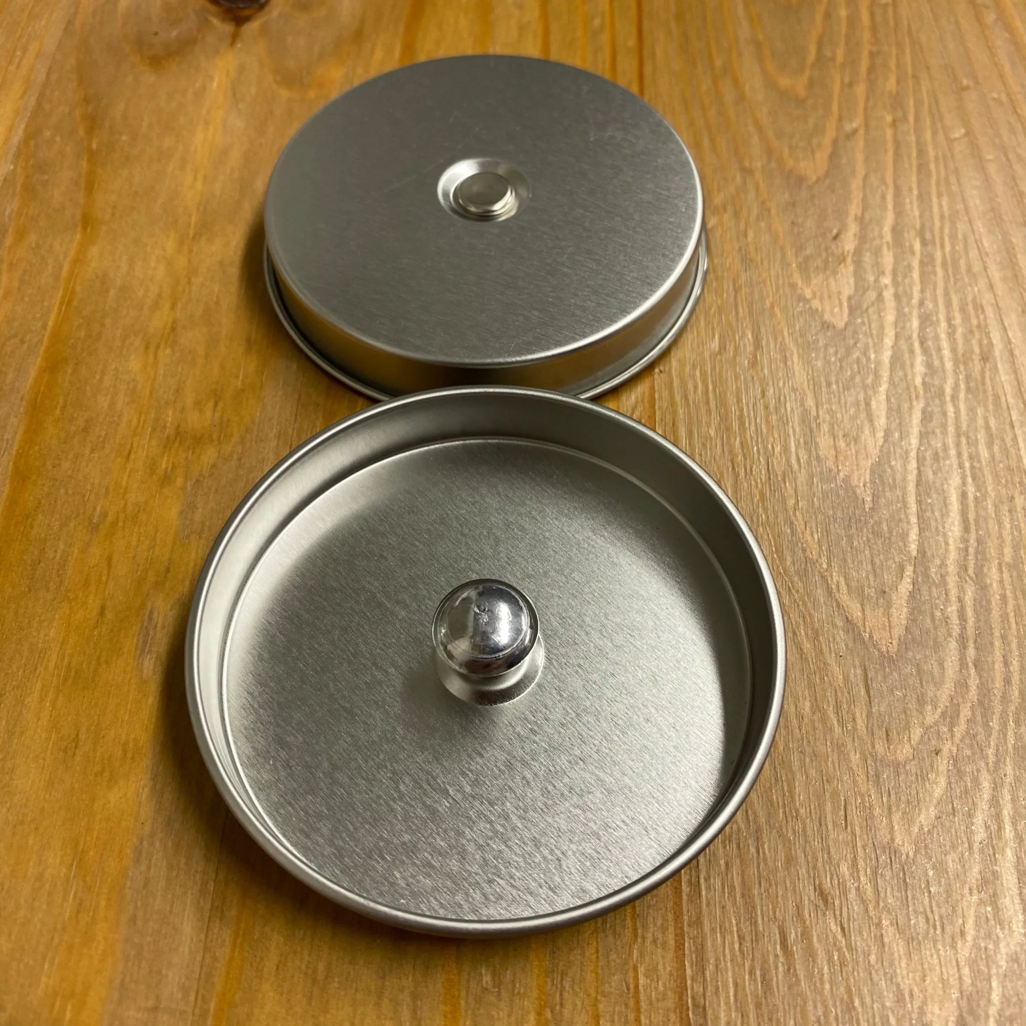 Okumura Seikan: Tin Presentation Lids for Storage Cannisters (40g / 175g sizes) - Image 2