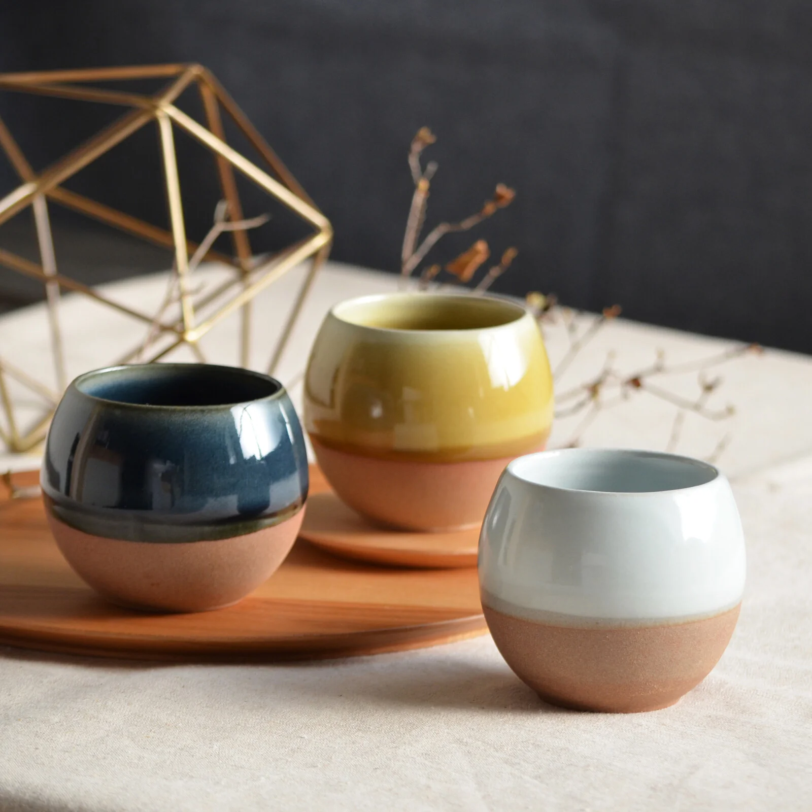 SALIU - Round Yunomi Cup (Yellow) ころころSA02 (イエロー) - Image 3
