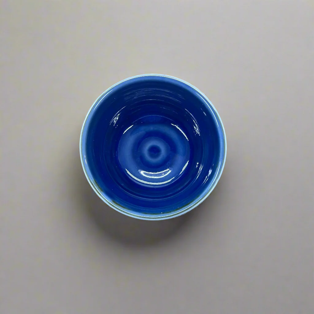 Seiangama: Carved Design Mino-yaki Guinomi Cup 5 Piece Set with Wooden Box 削ぎ五様ぐい呑揃 - Image 14