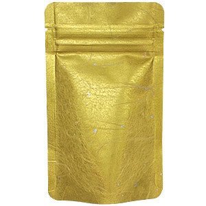Seiwa: Resealable stand bag (gold Japanese washi paper, 6 sizes)