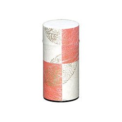 Okumura Seikan: Green Tea in Tea Can, Washi Paper - Gold leaf crimson 讃香 朱 - Image 3
