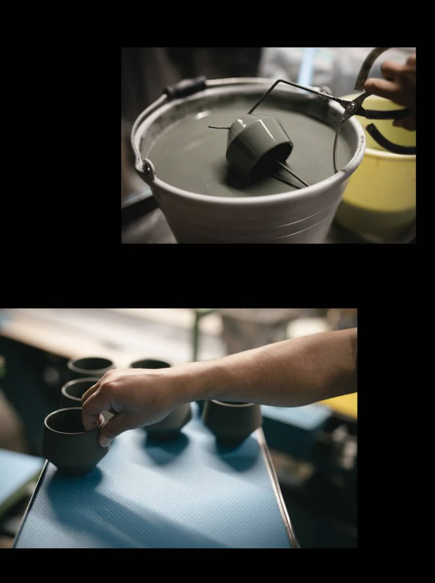 Yamatsu Kiln (Minoyaki, Gifu): Minimalist Frustum Sencha Cup, Black - Image 4