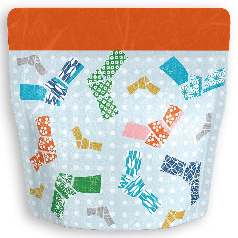 Yoshimura Pack 10154 Resealable Washi Paper Bag Knotted Letter 結び文柄