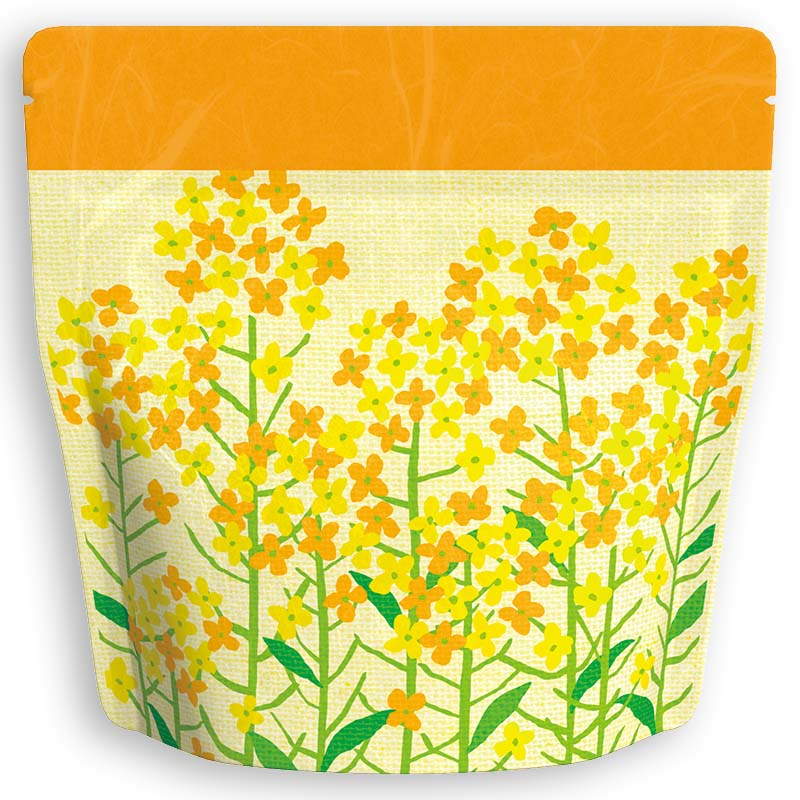 Yoshimura Pack 1453 Resealable Washi Paper Bag Field Mustard 菜の花